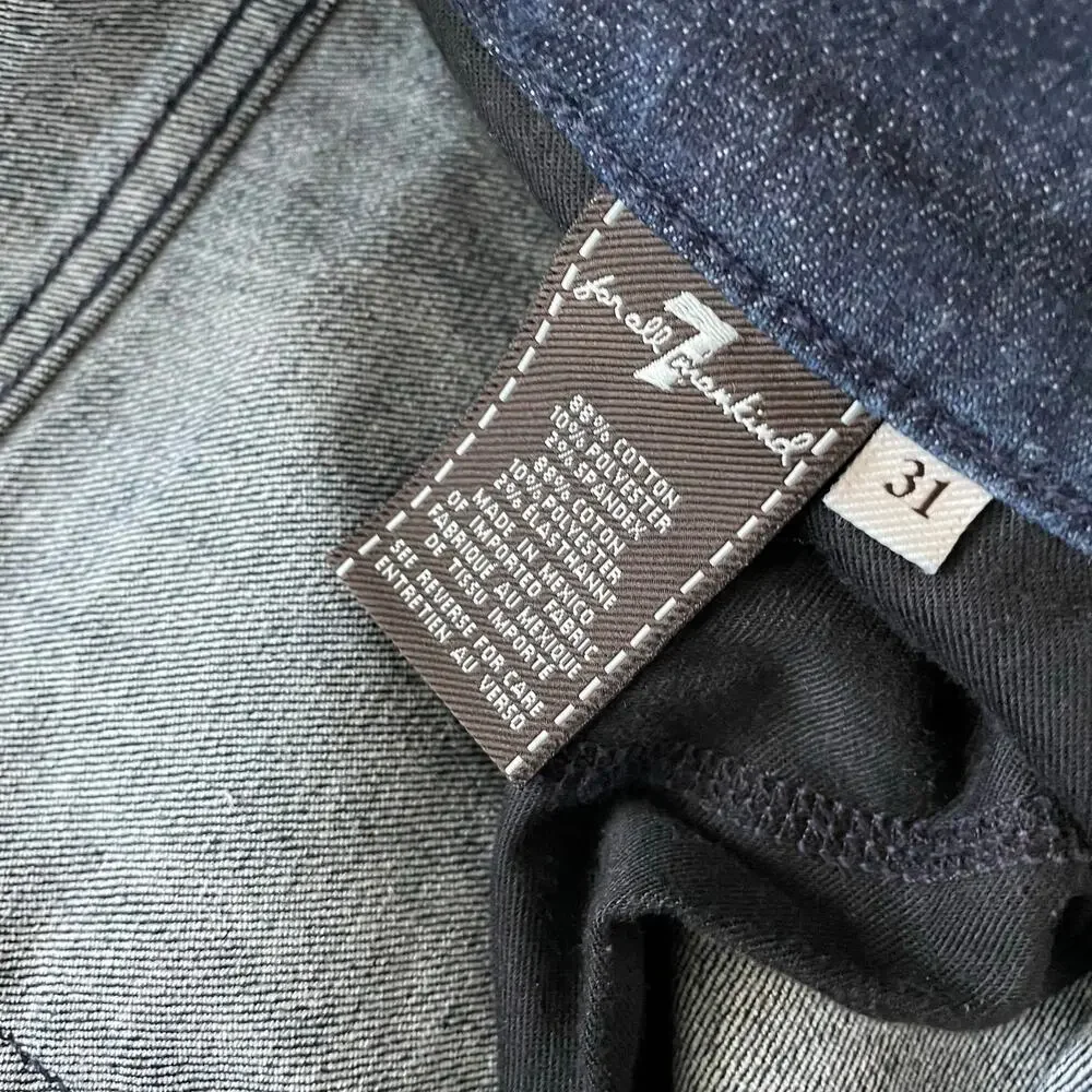 7 for all Mankind Bootcut Dark Wash jeans size 31 y2k midrise
